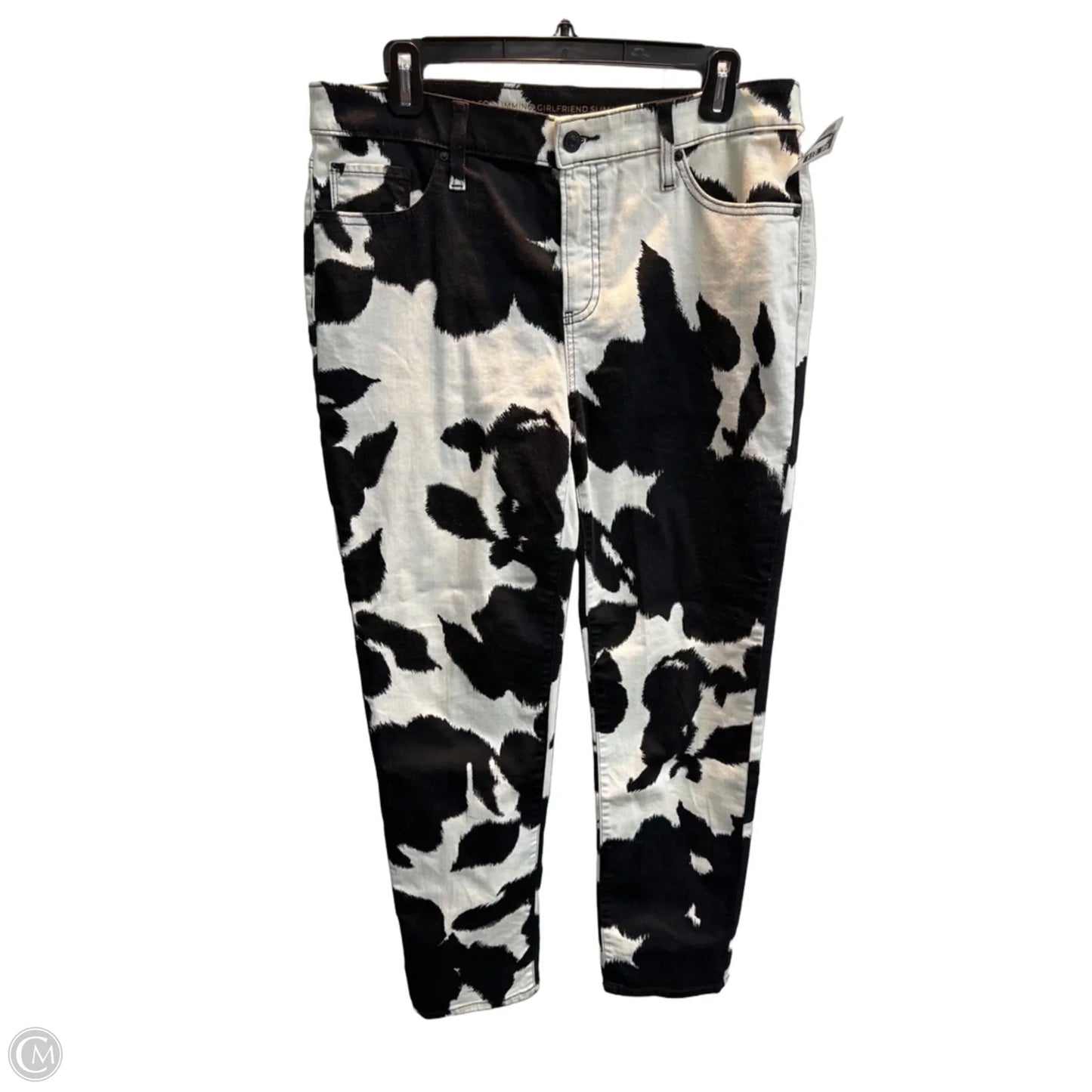 Jeans Skinny By Chicos In Black & White, Size: 10