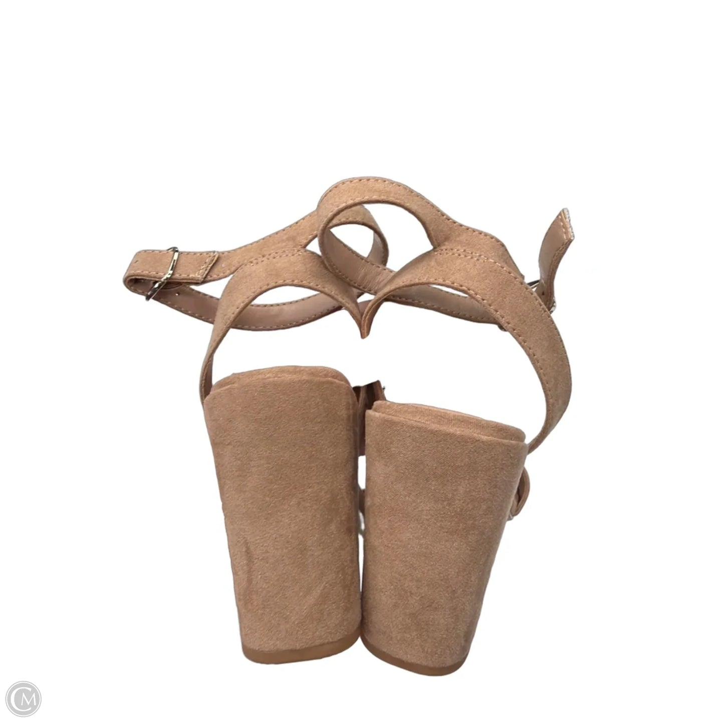 Sandals Heels Block By A New Day In Tan, Size: 10