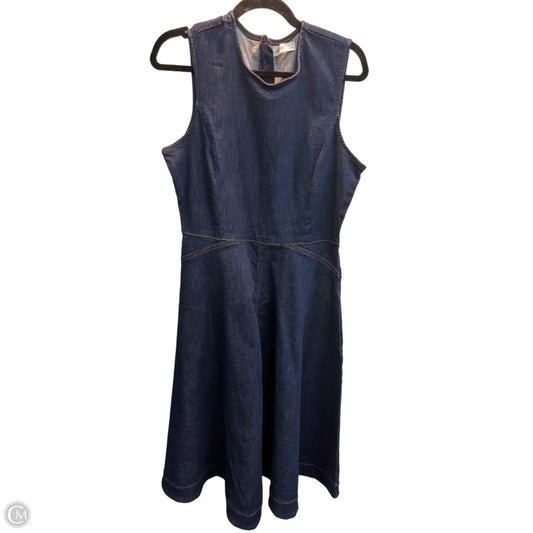Dress Work By Nine West In Blue Denim, Size: M