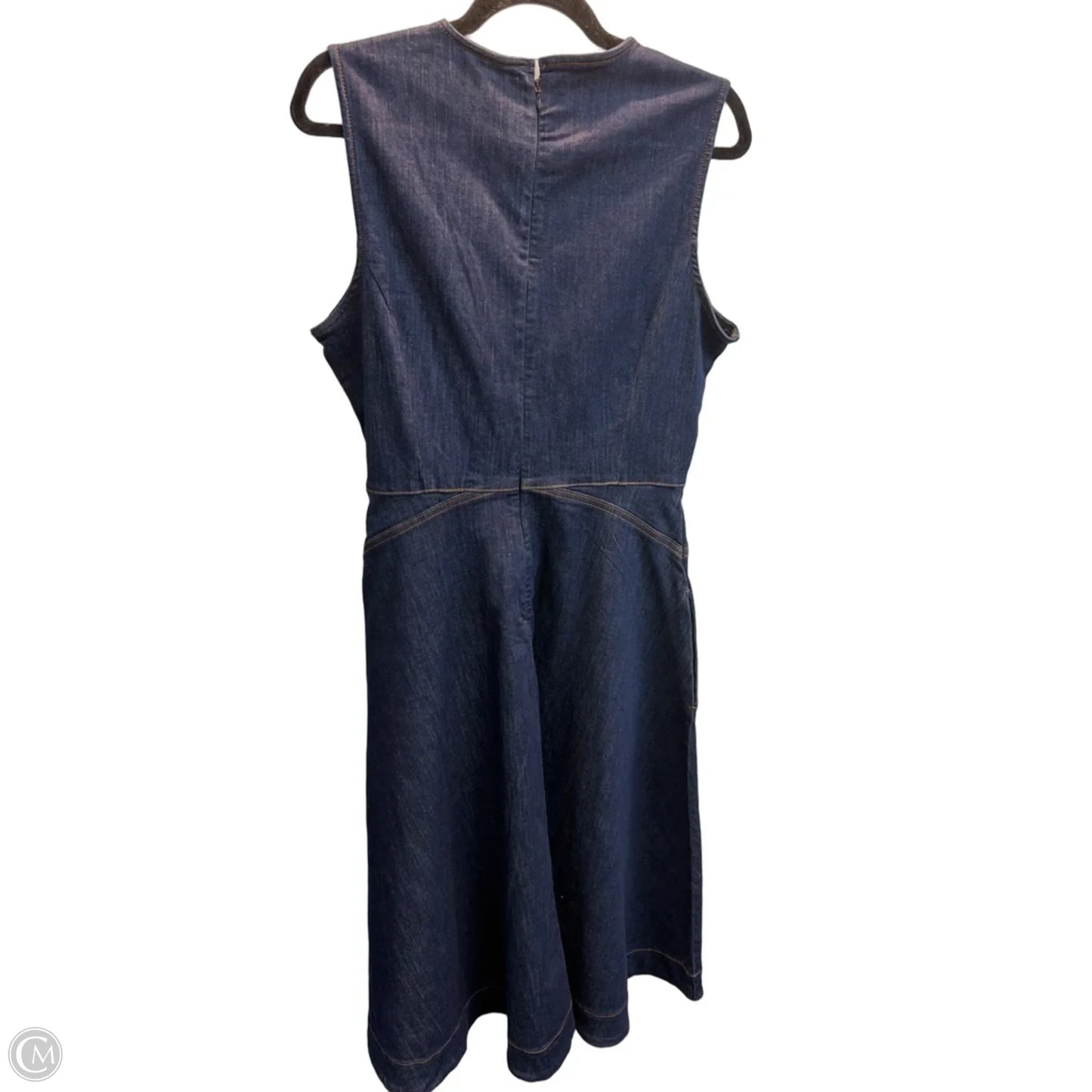 Dress Work By Nine West In Blue Denim, Size: M