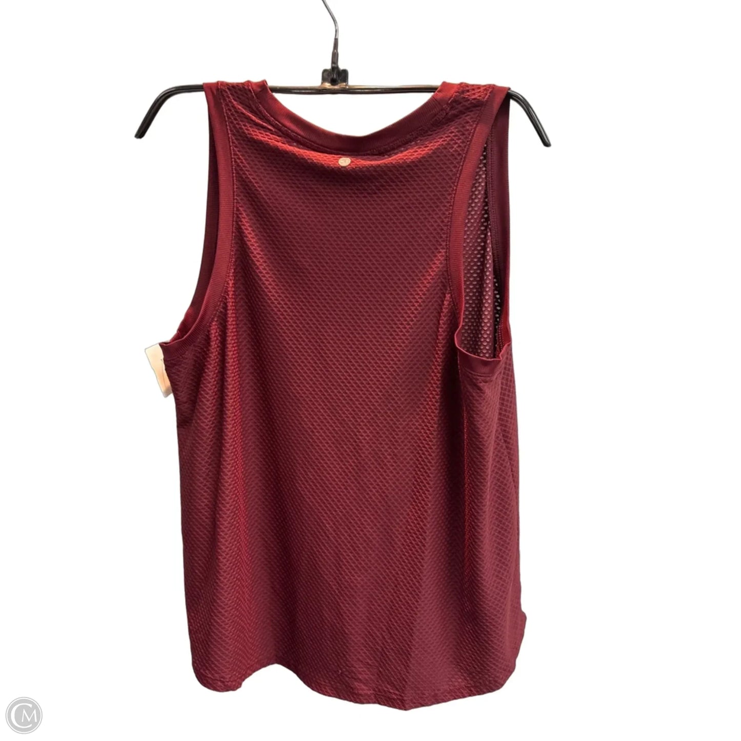 Athletic Tank Top By Calia In Maroon, Size: Xl