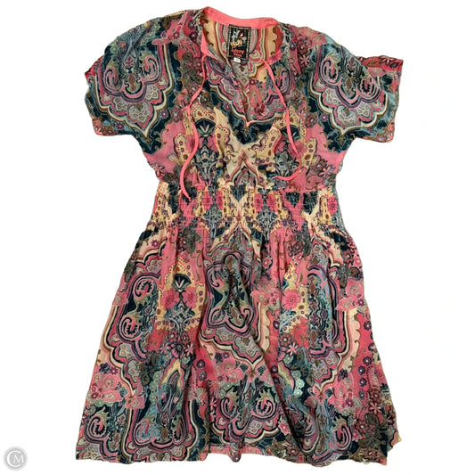 Dress Casual Midi By Johnny Was In Pink, Size: Xs