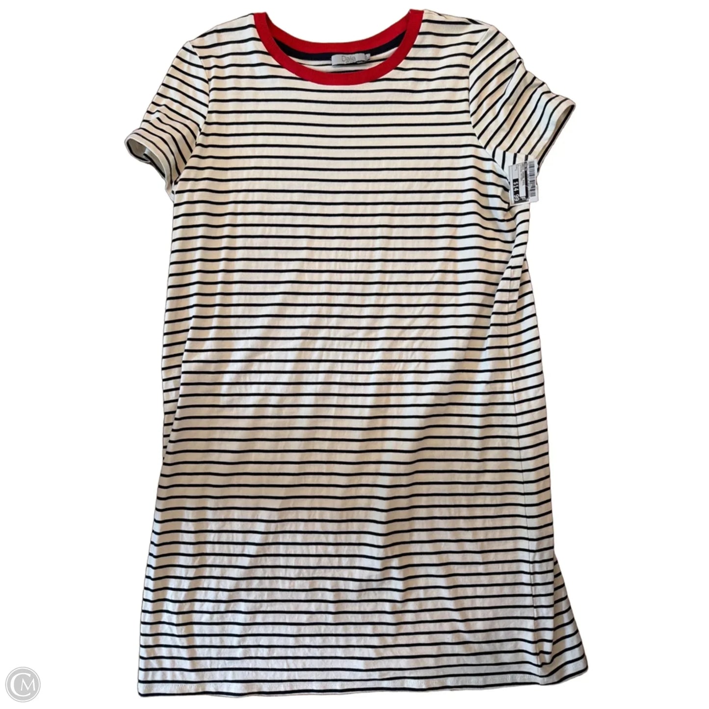 Dress Casual Midi By Dalia In Striped Pattern, Size: L
