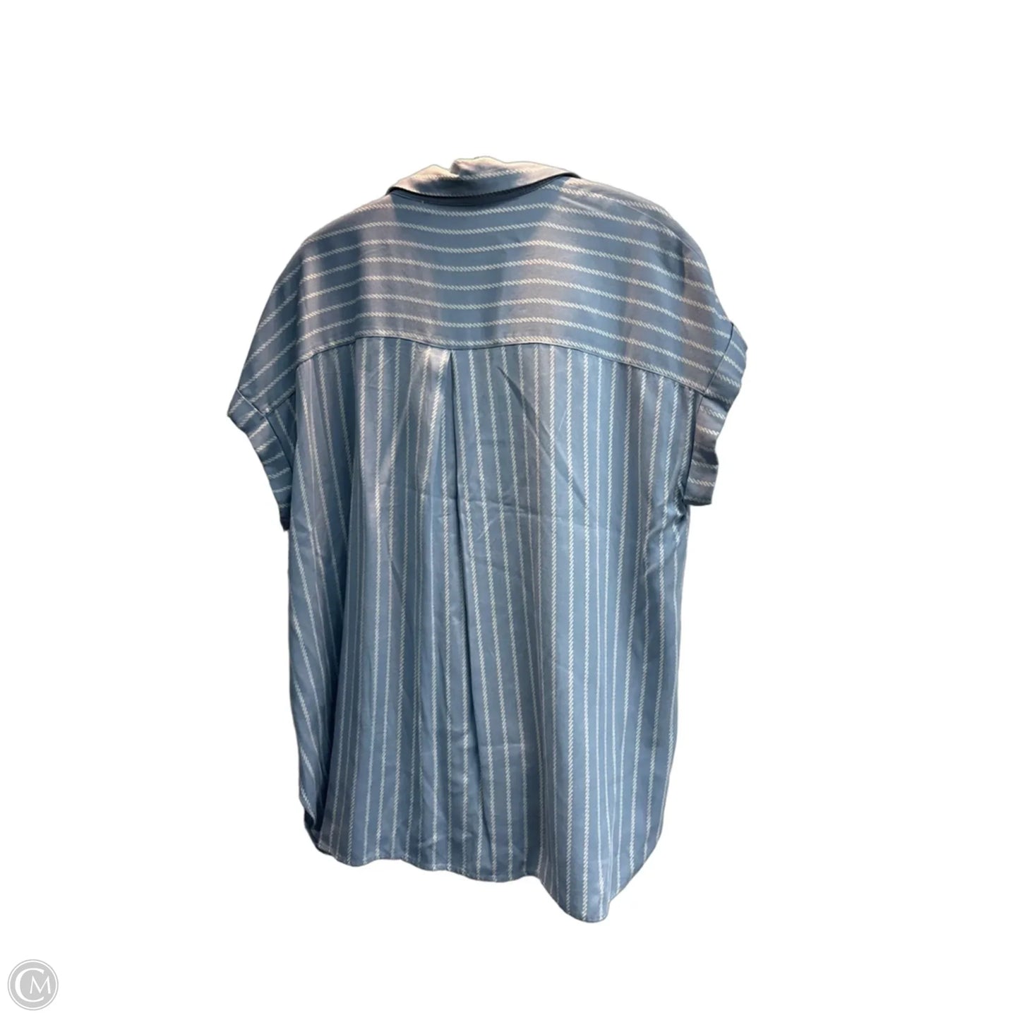 Top Short Sleeve By Rose And Olive In Striped Pattern, Size: M