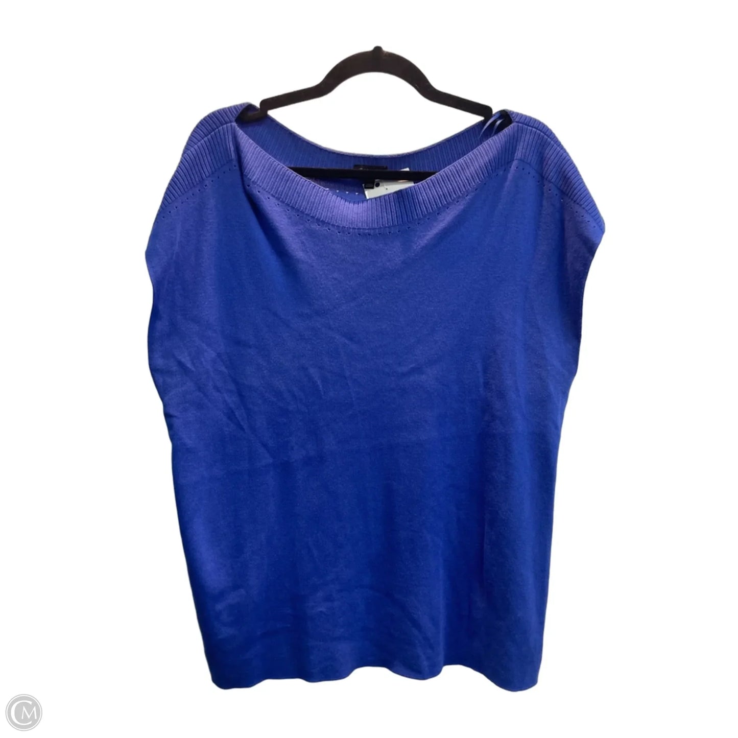 Top Sleeveless By Talbots In Blue, Size: Xl