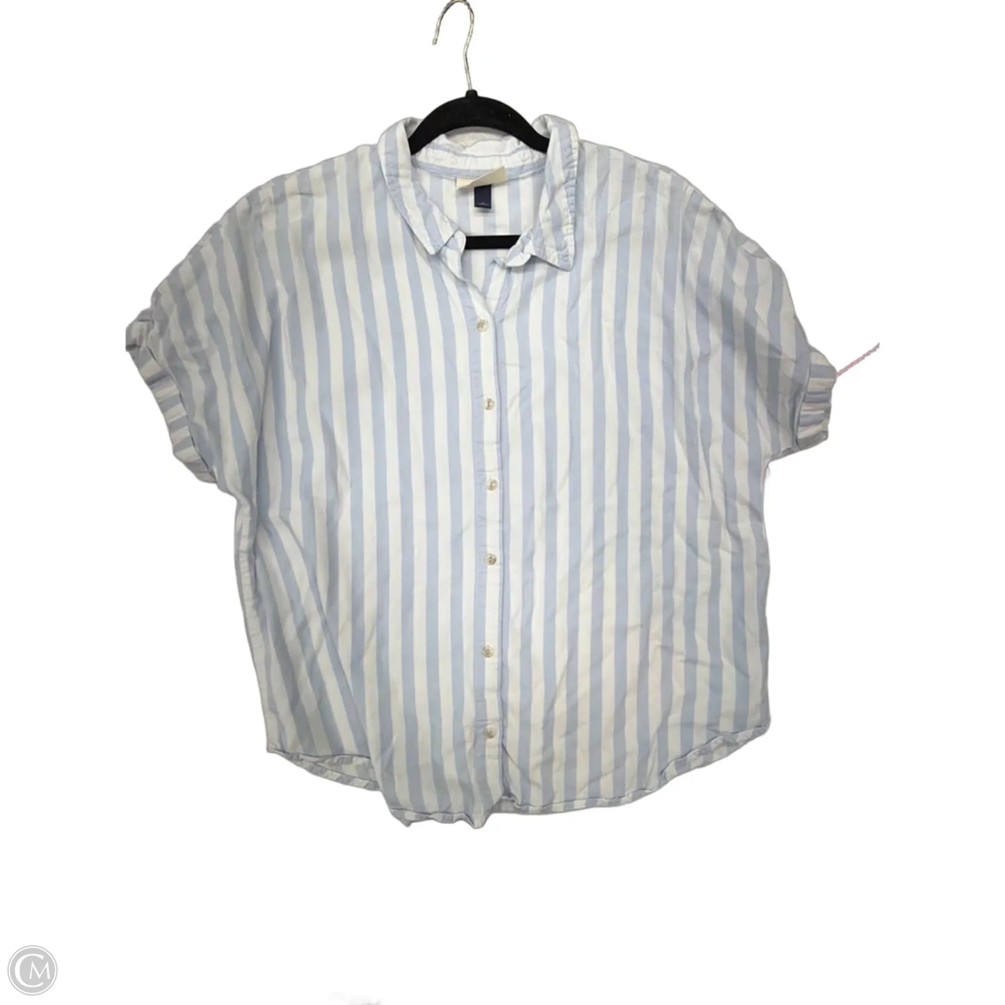 Top Short Sleeve By Universal Thread In Striped Pattern, Size: Xl