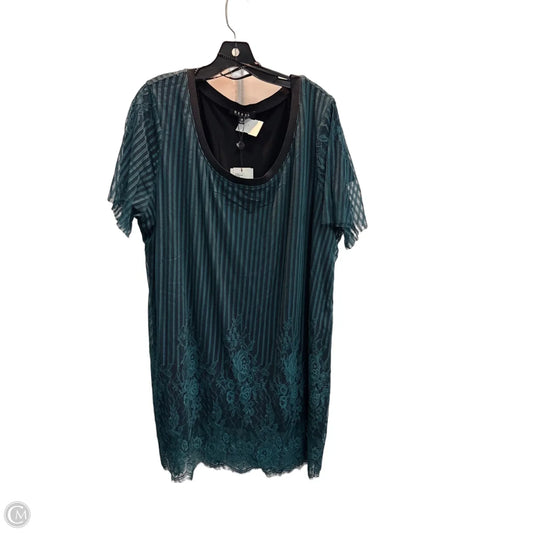 Dress Casual Short By Rebel In Green, Size: 2x