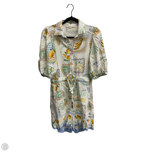 Romper By Clothes Mentor In Tropical Print, Size: M