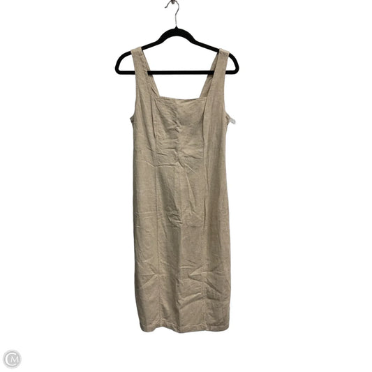Dress Casual Midi By Old Navy In Tan, Size: M