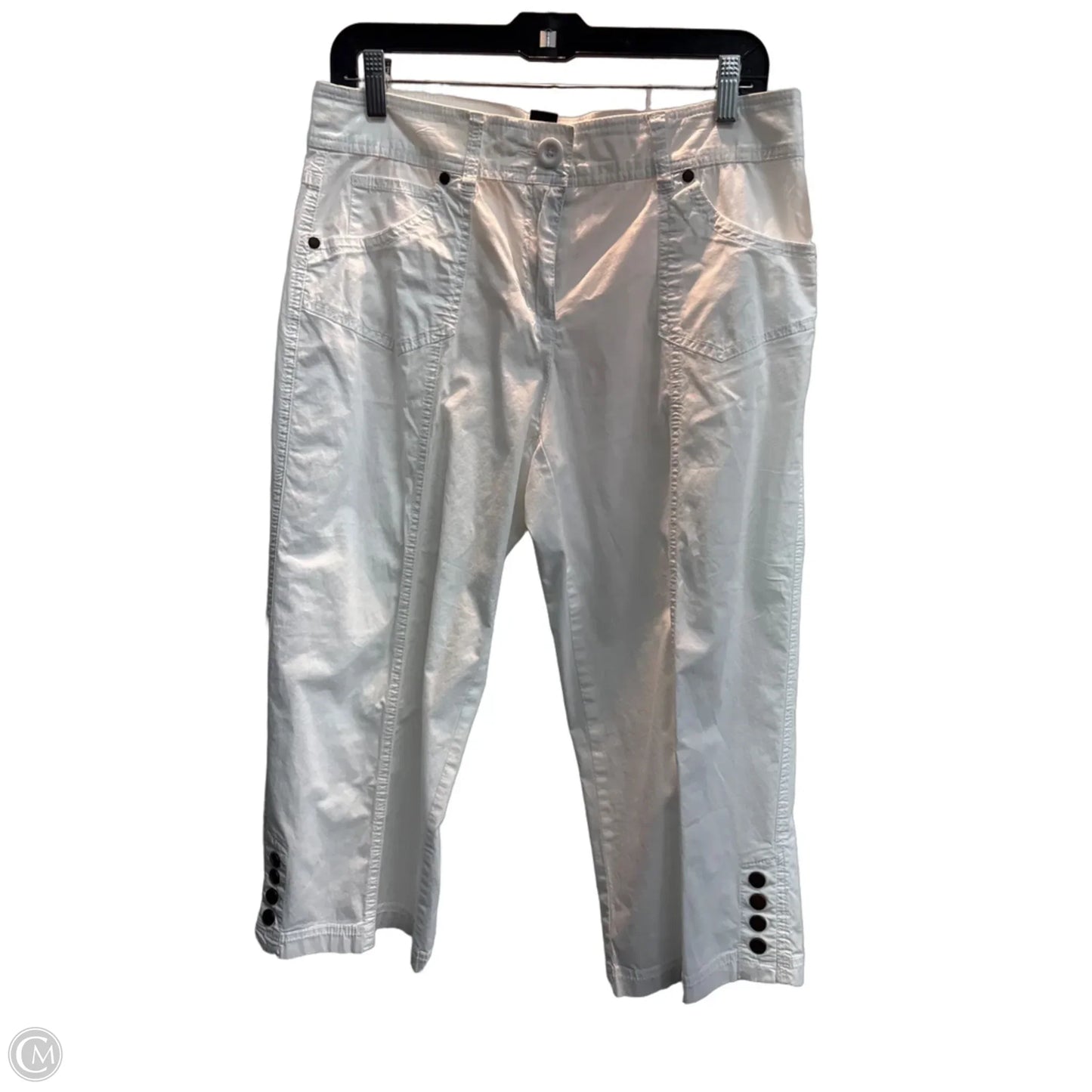 Capris By Style And Company In White, Size: 10