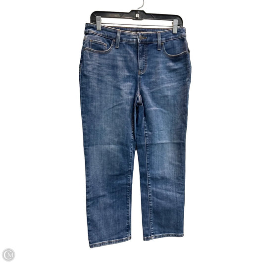 Jeans Cropped By Chicos In Blue Denim, Size: 4