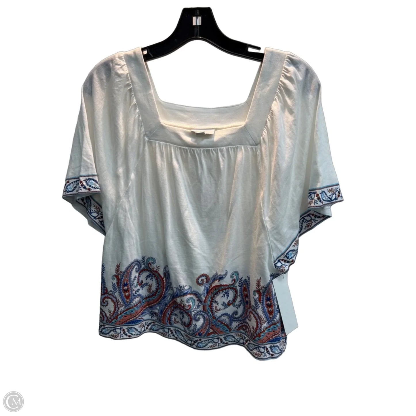 Top Short Sleeve By J. Jill In White, Size: Xsp