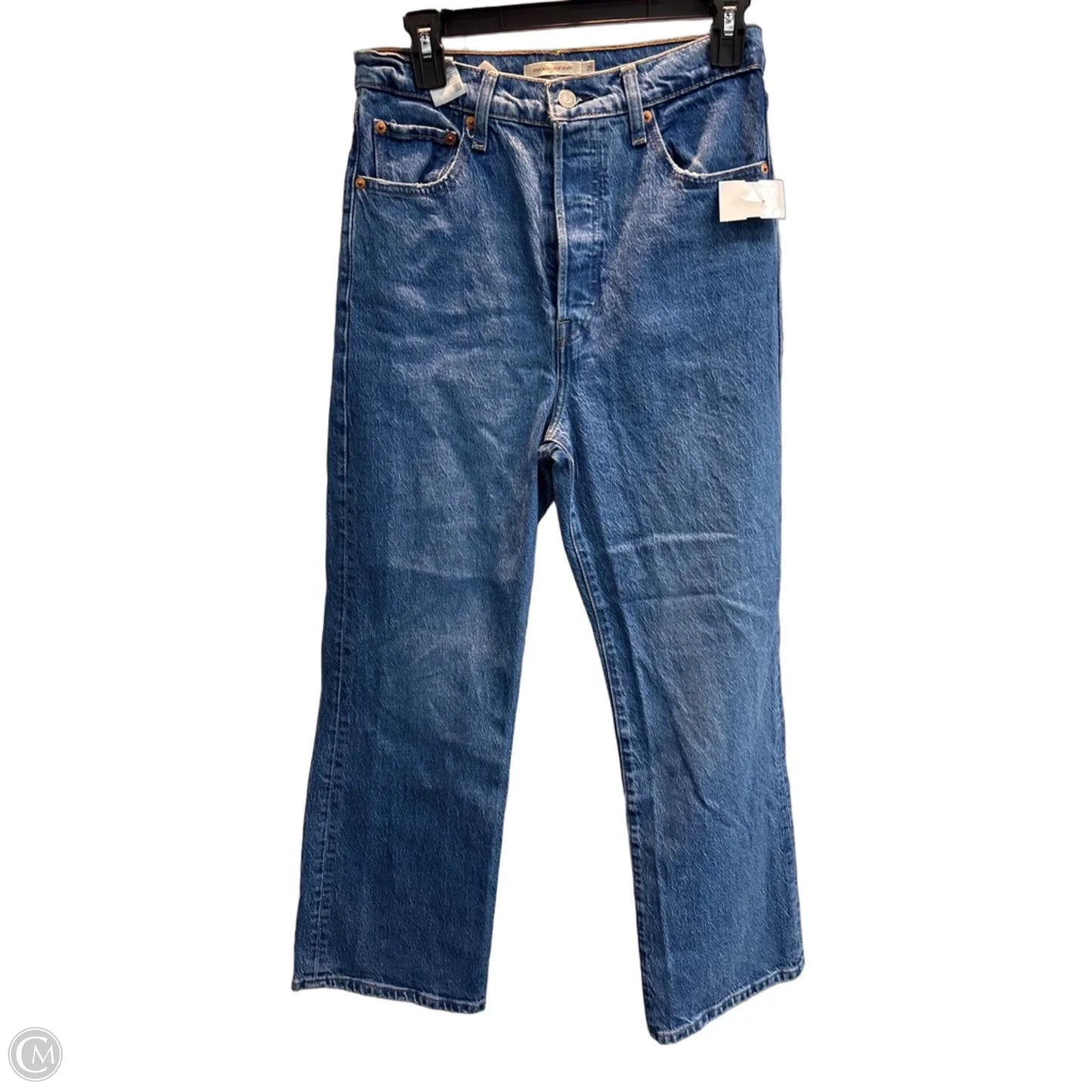 Jeans Boot Cut By Levis In Blue Denim, Size: 8