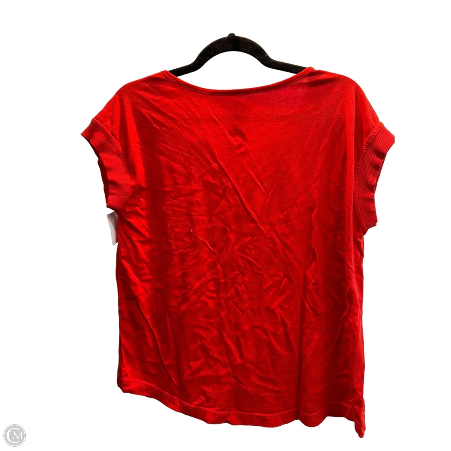 Top Short Sleeve Basic By St Johns Bay In Red, Size: L