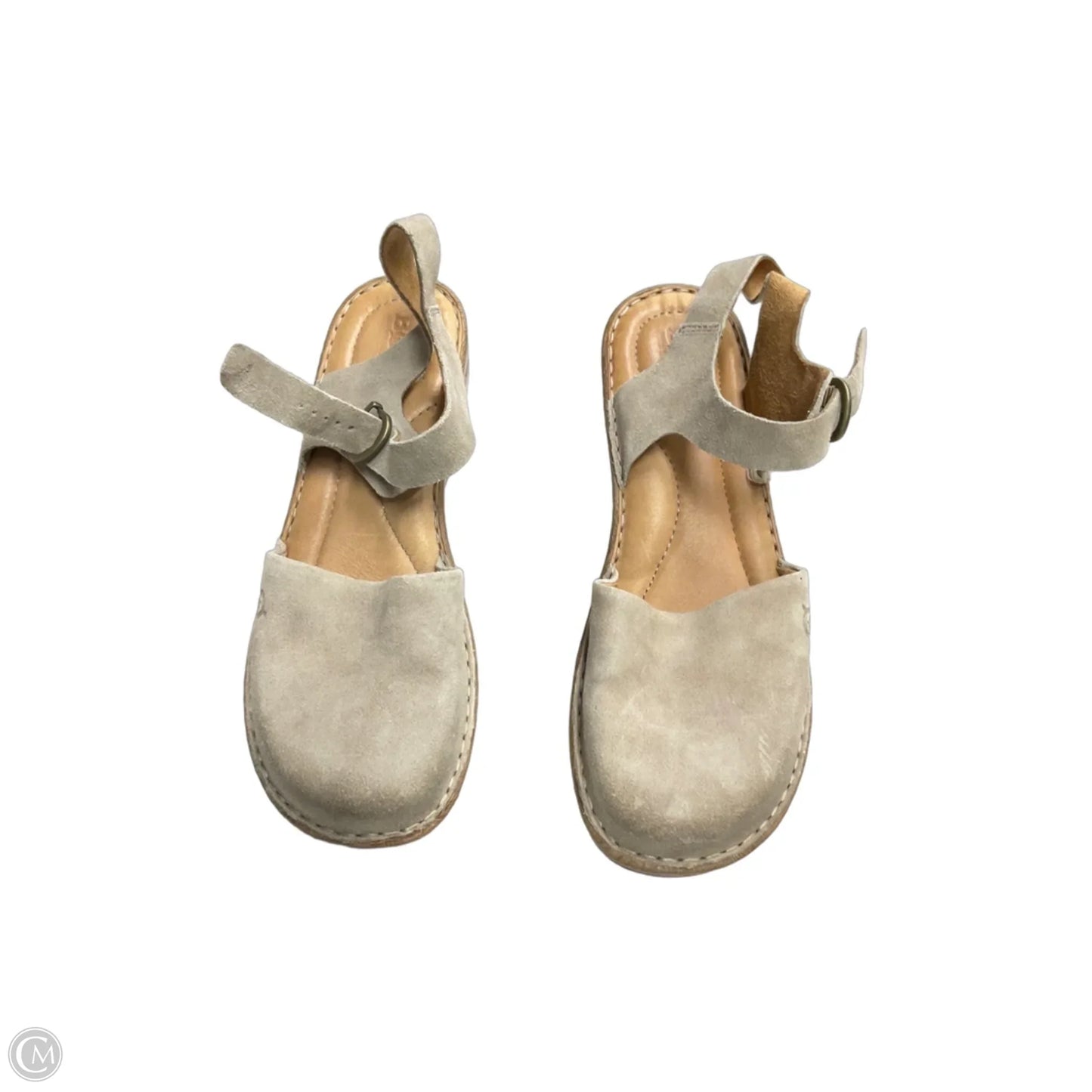 Shoes Heels Platform By Born In Taupe, Size: 10