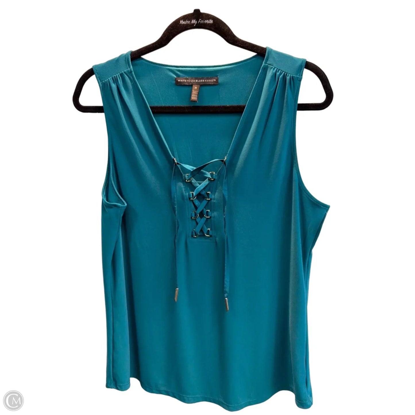 Top Sleeveless By White House Black Market In Teal, Size: M