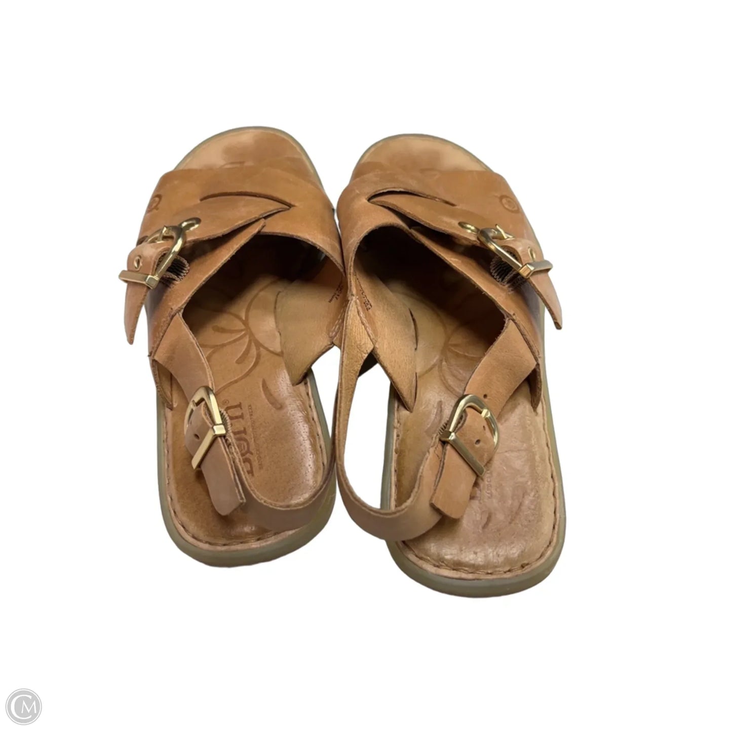Sandals Flats By Born In Tan, Size: 8