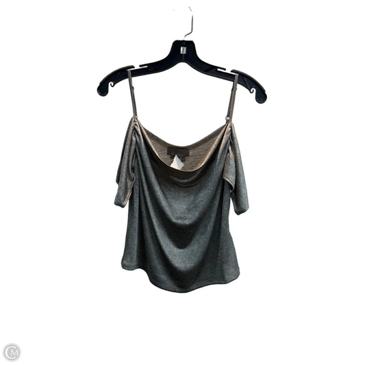 Top Sleeveless By Anthropologie In Silver, Size: M