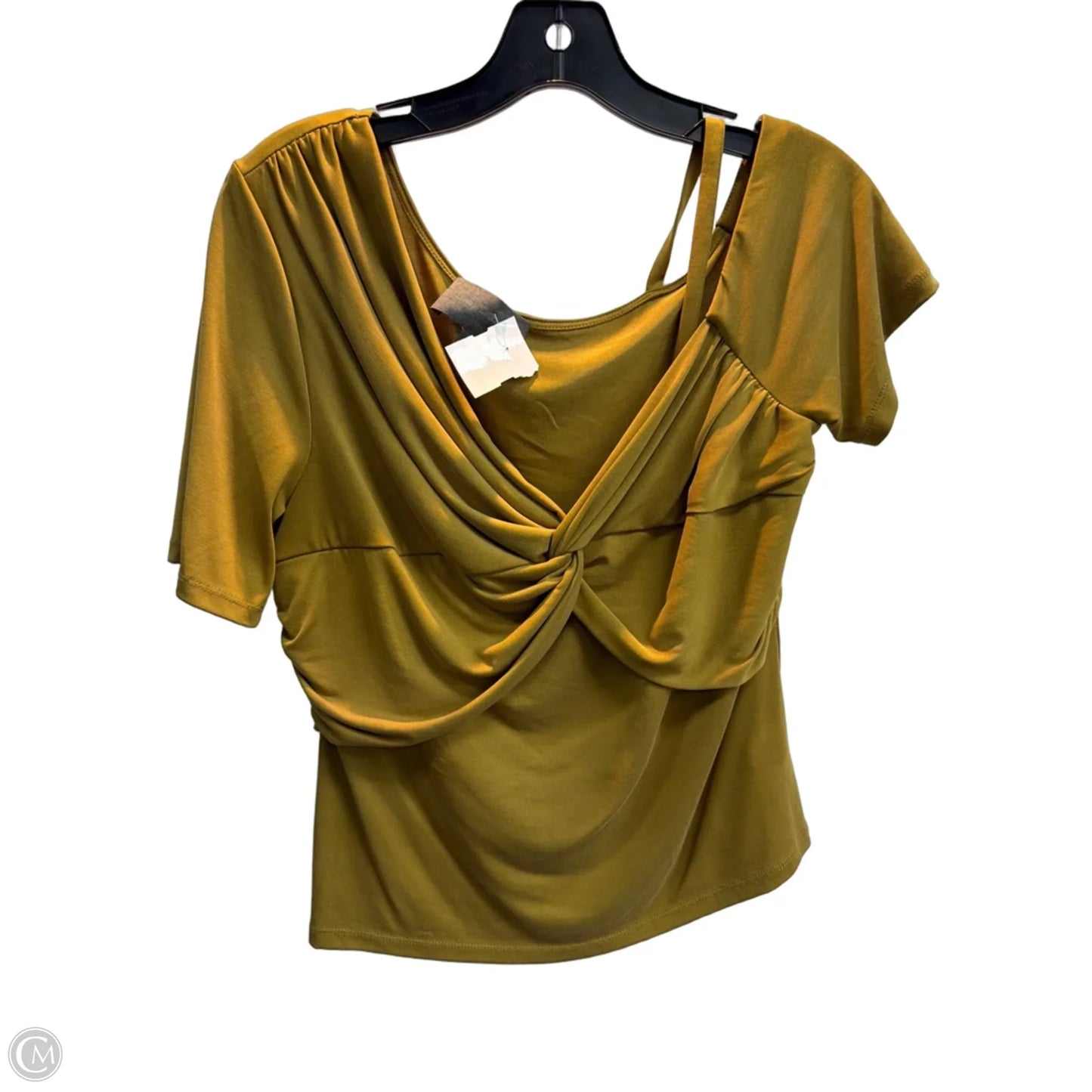 Top Short Sleeve By Sunday In Brooklyn In Gold, Size: L