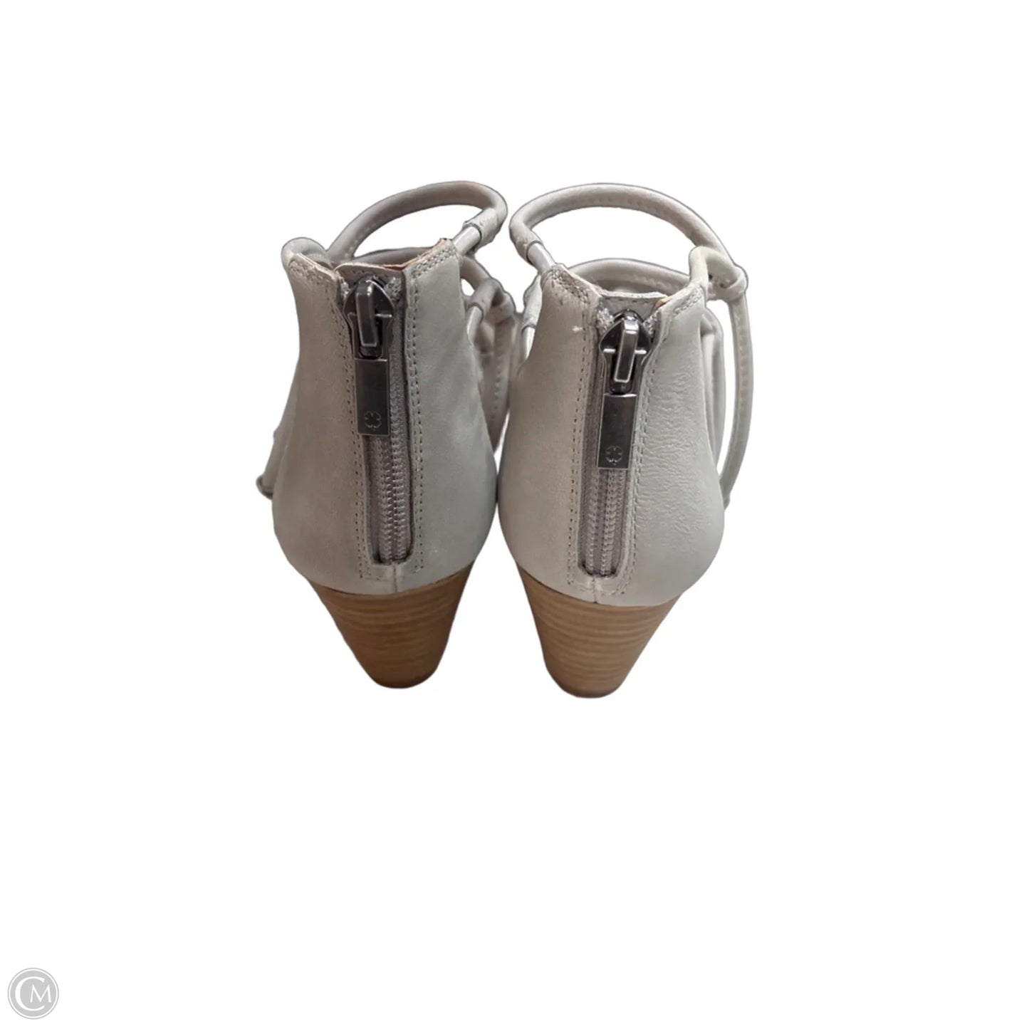 Sandals Heels Wedge By Lucky Brand In Grey, Size: 8