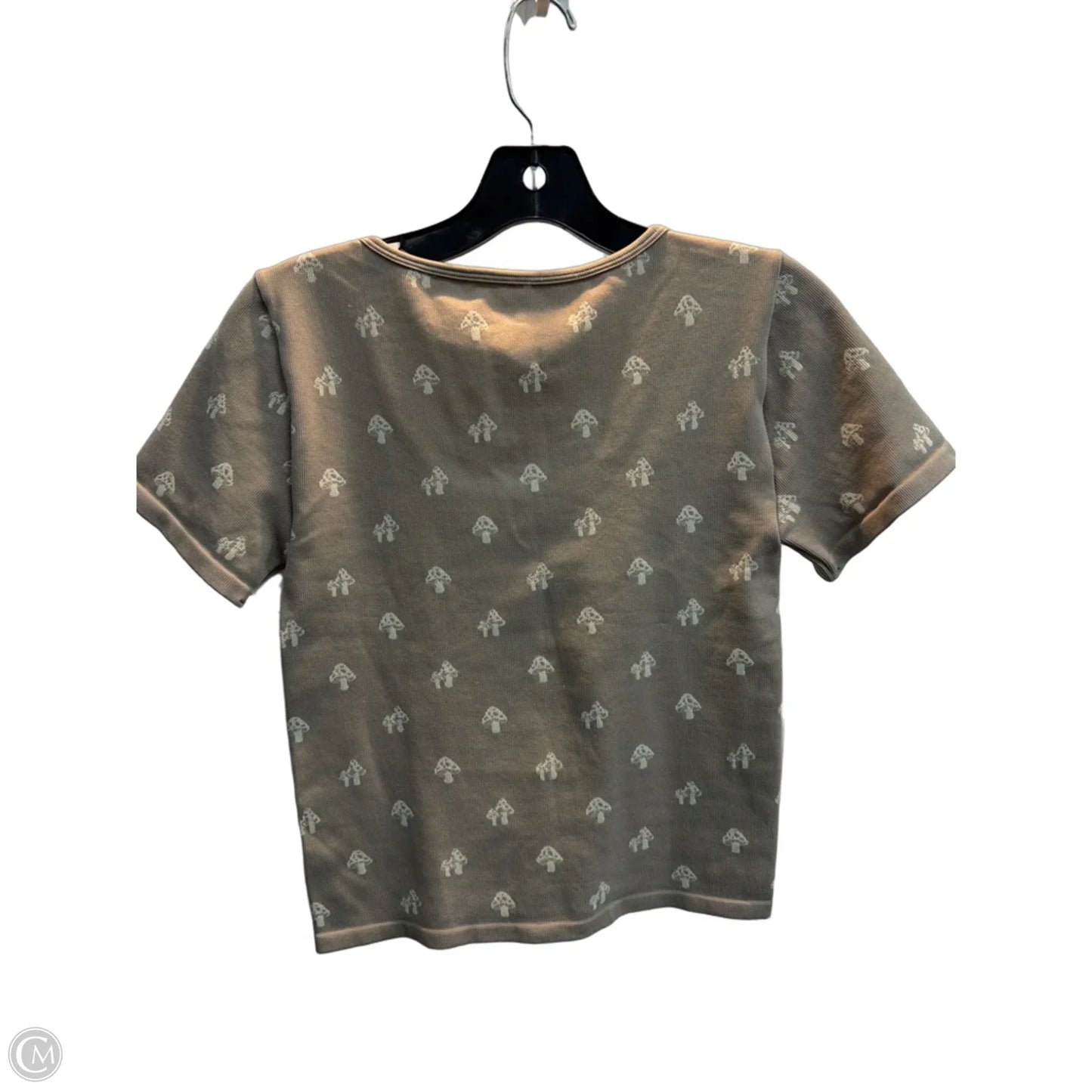 Top Short Sleeve Basic By Pink Republic In Taupe, Size: Xl