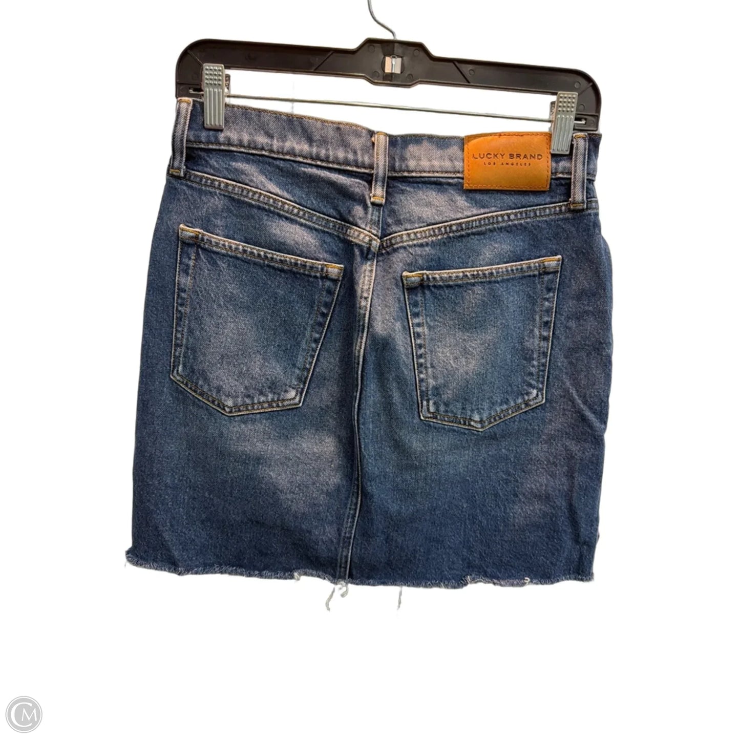 Skirt Mini & Short By Lucky Brand In Blue Denim, Size: 2