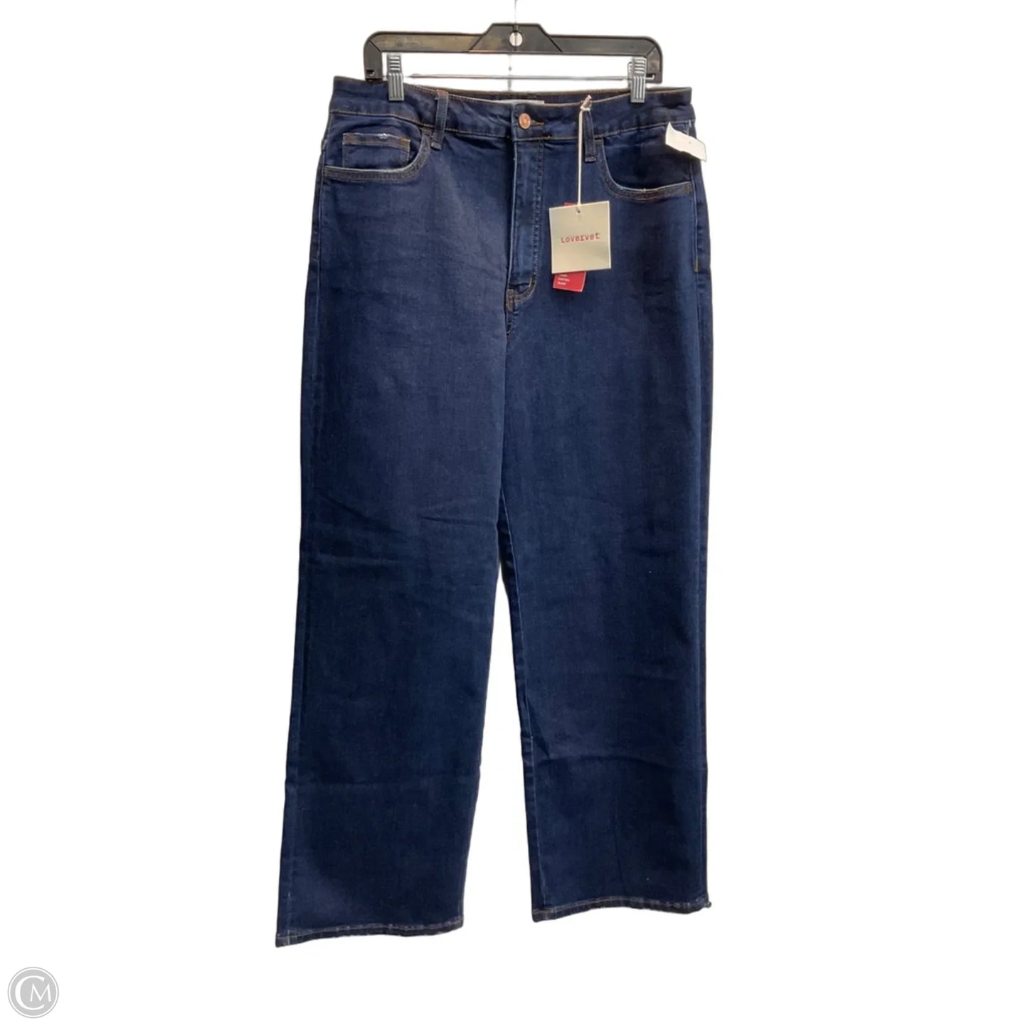 Jeans Wide Leg By Vervet In Blue Denim, Size: 14