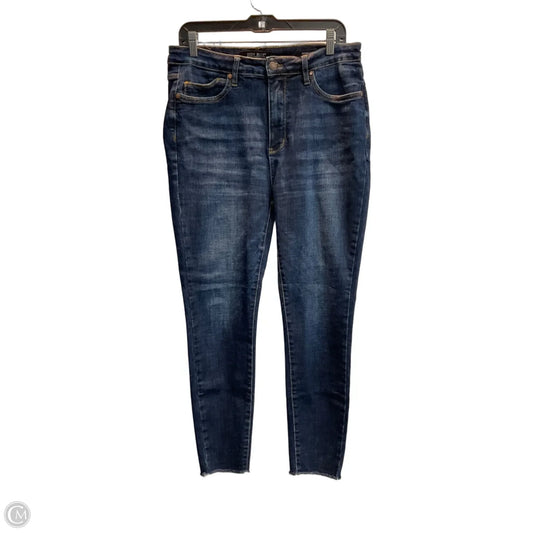 Jeans Skinny By Judy Blue In Blue Denim, Size: 14