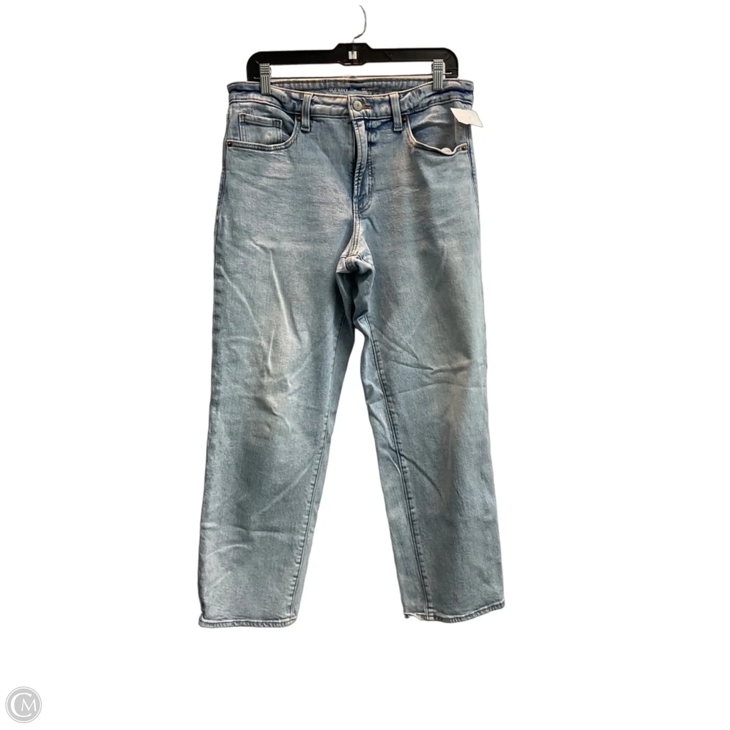 Jeans Straight By Old Navy In Blue Denim, Size: 12