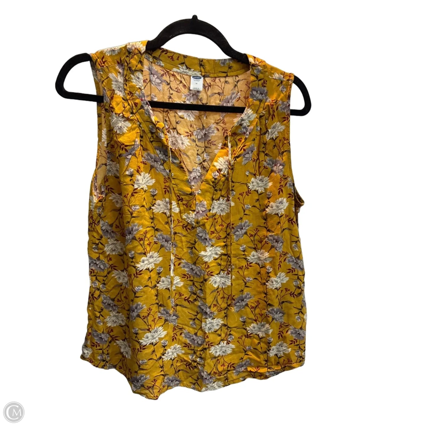 Top Sleeveless By Old Navy In Yellow, Size: M