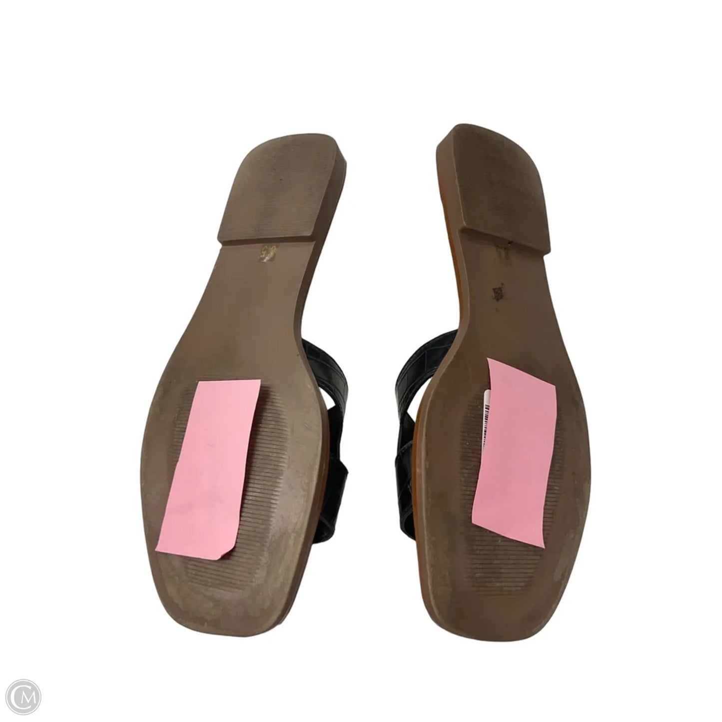 Sandals Flats By Steve Madden In Black, Size: 8.5