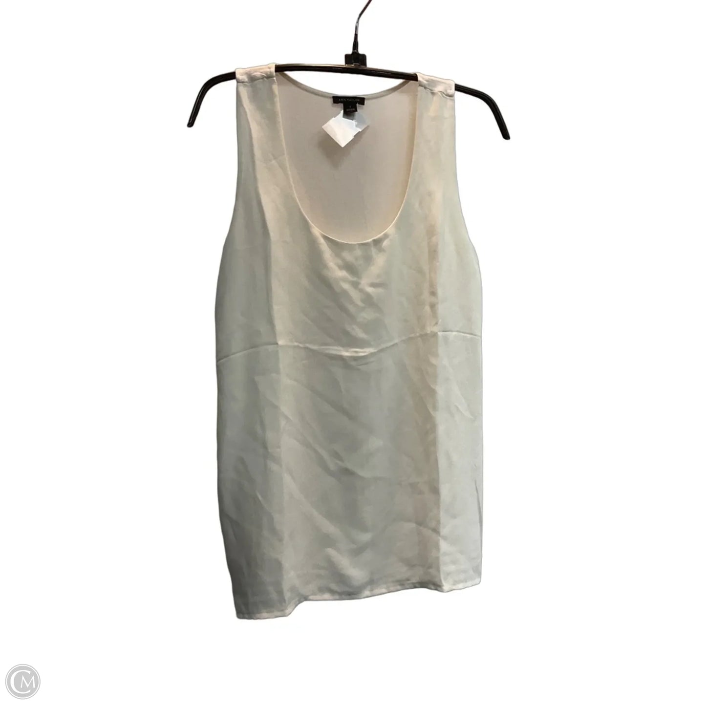 Top Sleeveless By Ann Taylor In Cream, Size: S