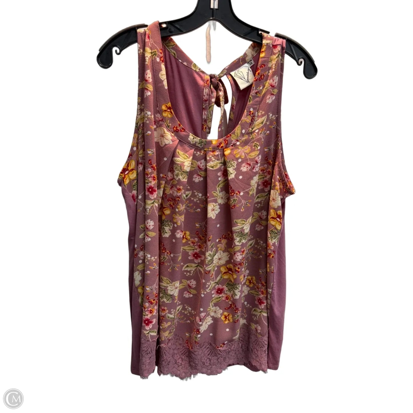 Top Sleeveless By Clothes Mentor In Purple, Size: 2x