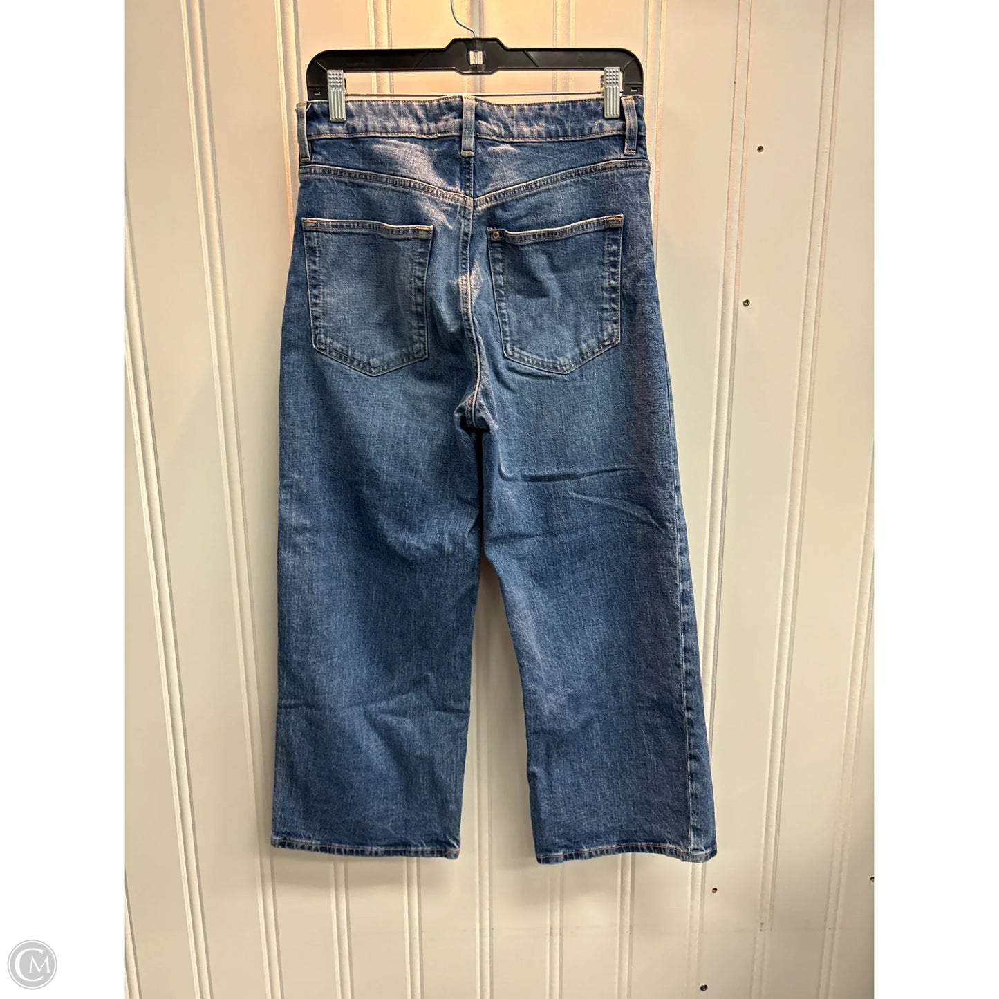 Jeans Cropped By H&m In Blue Denim, Size: 8