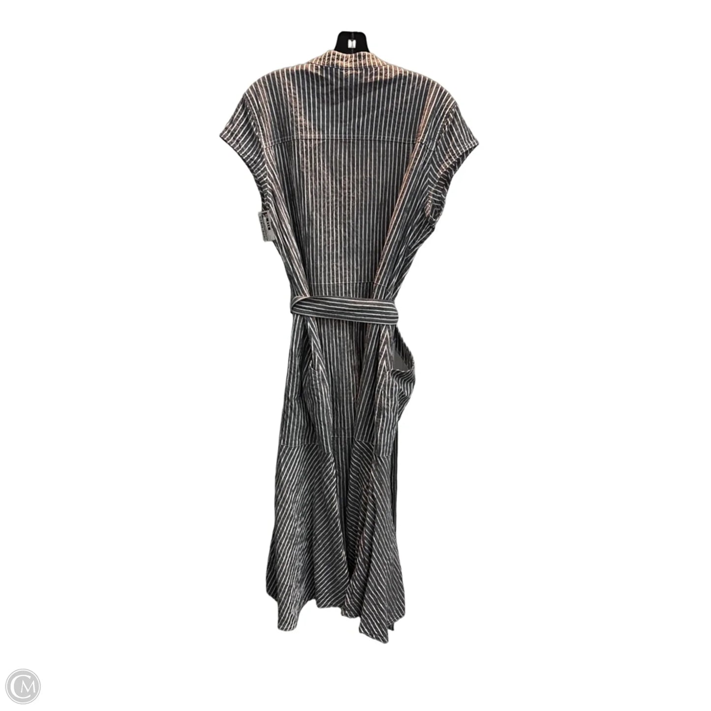 Dress Casual Midi By White House Black Market In Striped Pattern, Size: L