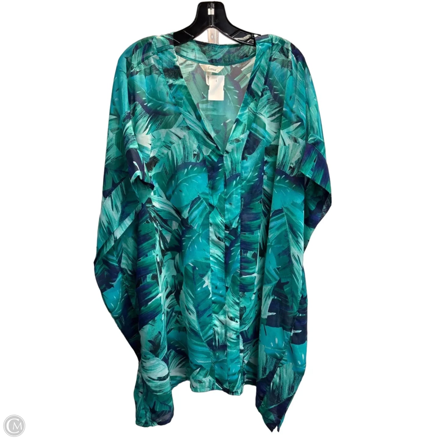 Swimwear Cover-up By Soma In Tropical Print, Size: M