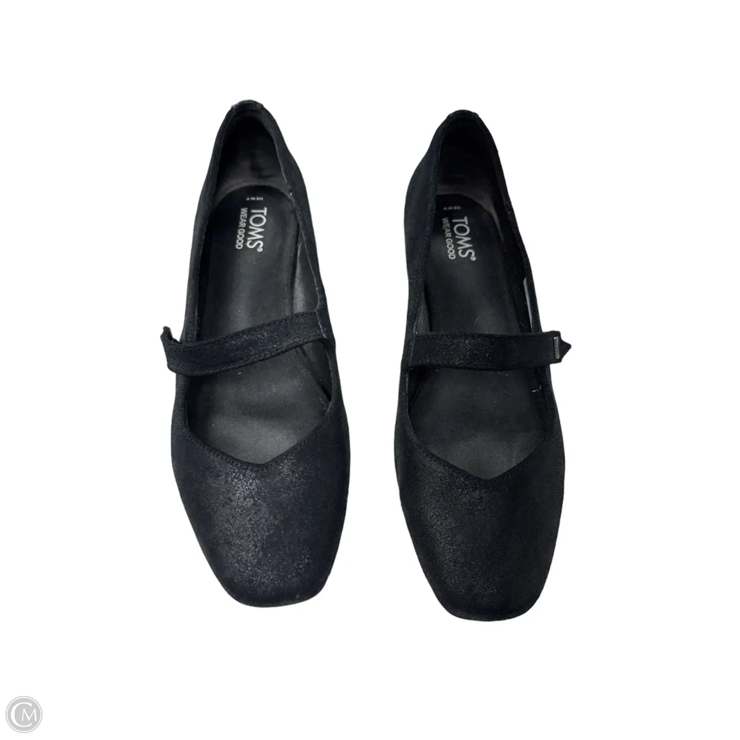 Shoes Flats By Toms In Black, Size: 9
