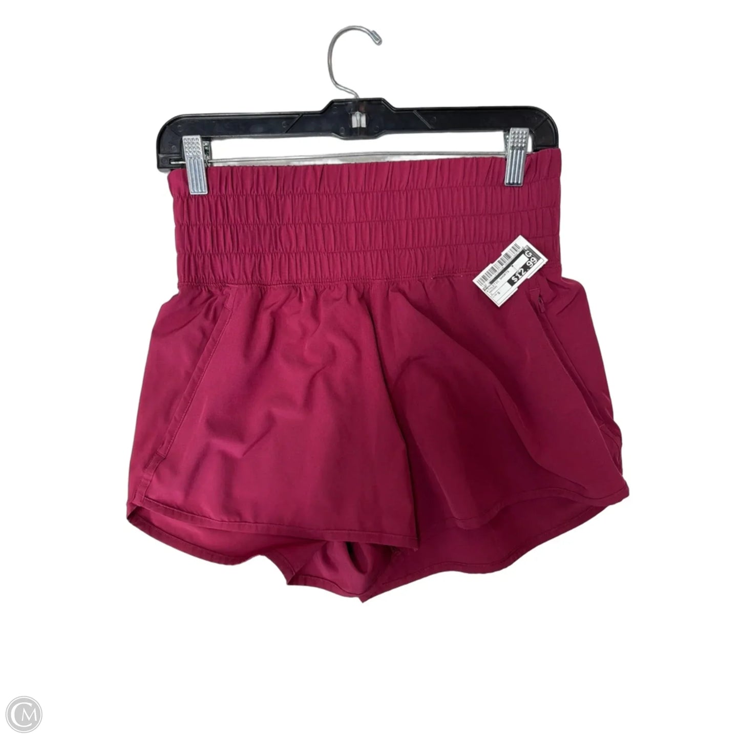 Athletic Shorts By Ypb In Maroon, Size: S