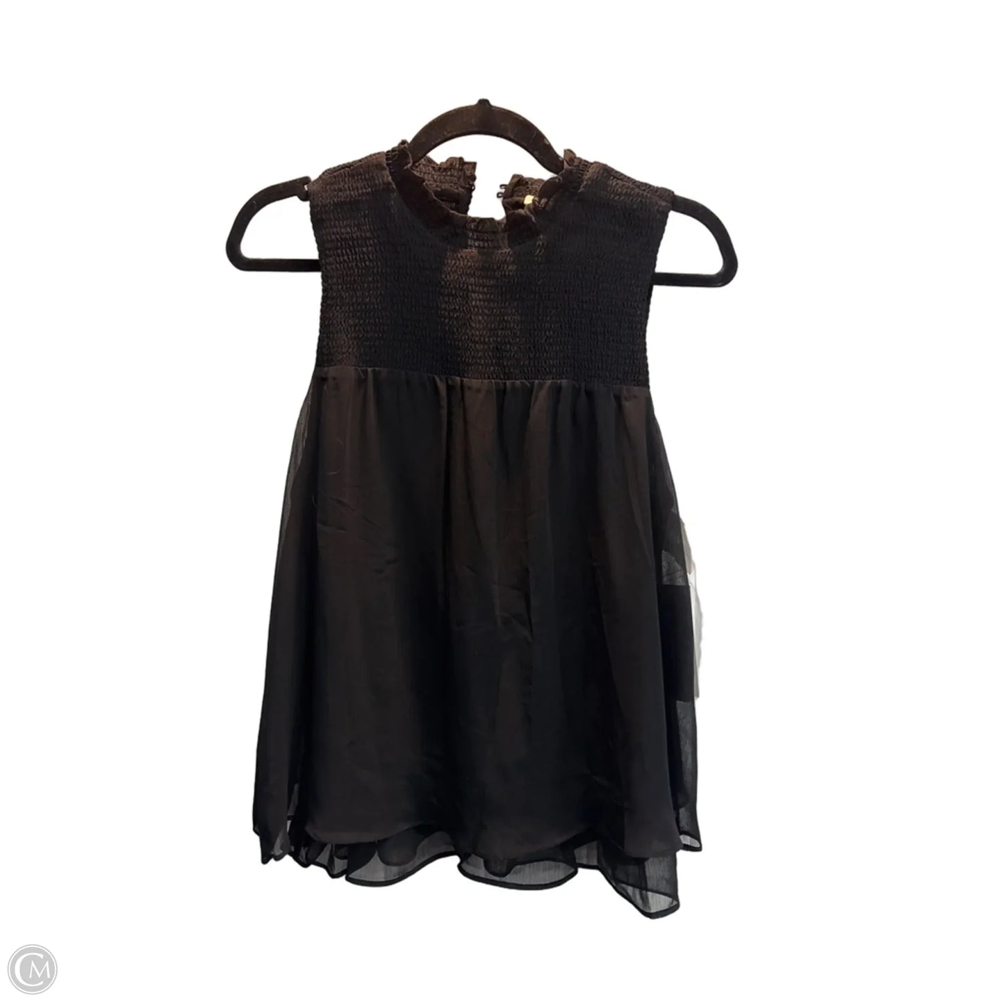 Top Sleeveless By Collective Concepts In Black, Size: M