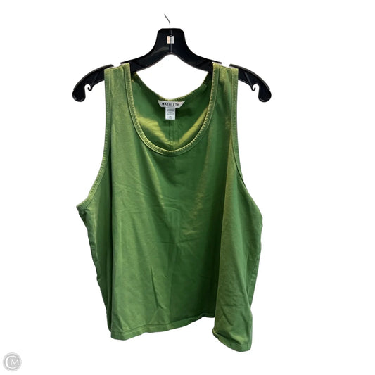 Athletic Tank Top By Athleta In Green, Size: Xl