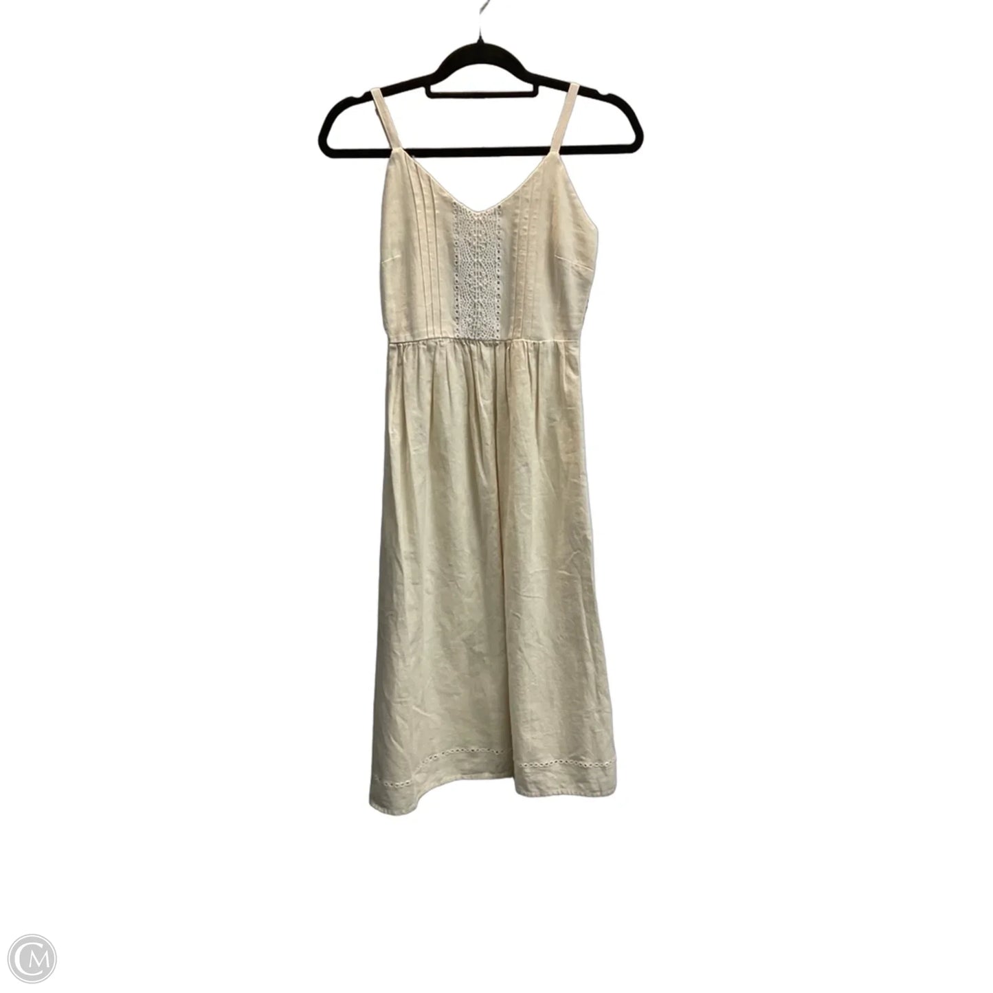 Dress Casual Midi By Old Navy In Cream, Size: Xs