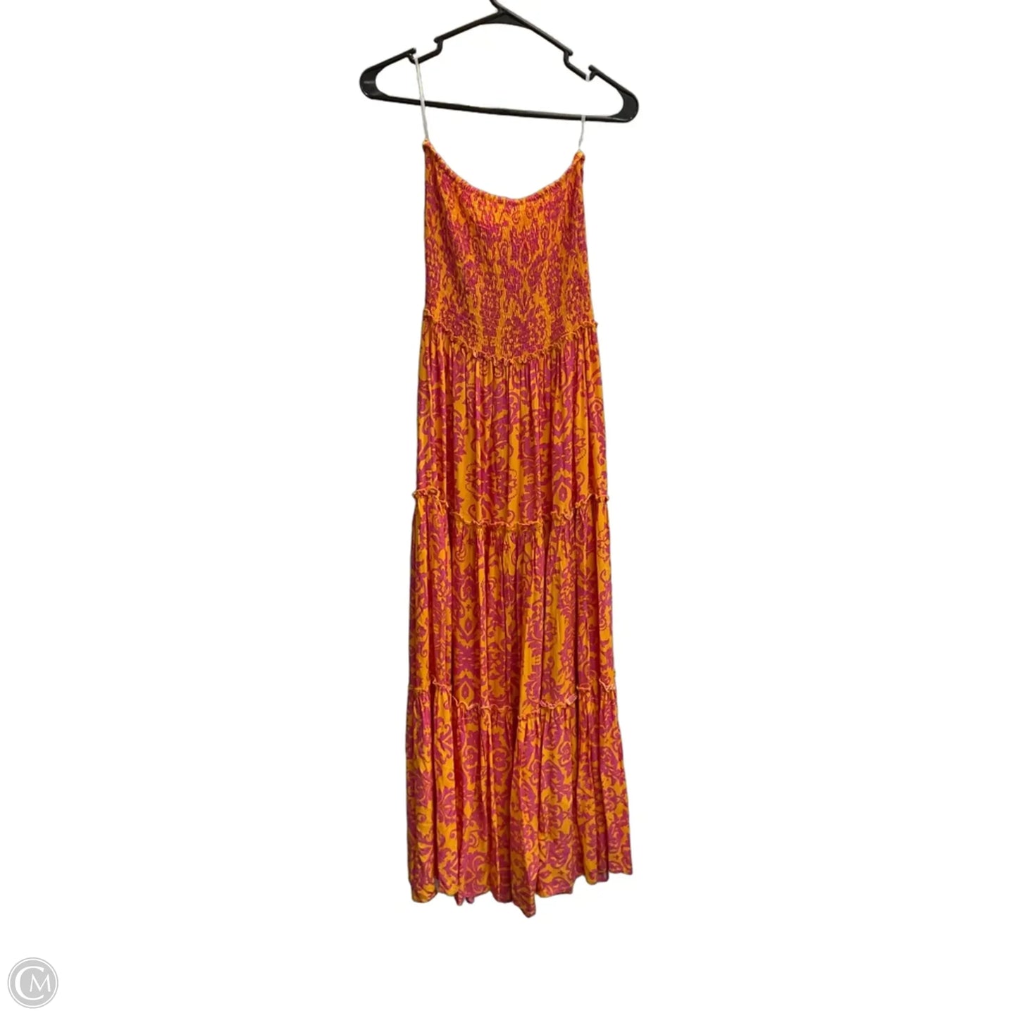 Dress Casual Maxi By Abel The Label In Orange & Pink, Size: M