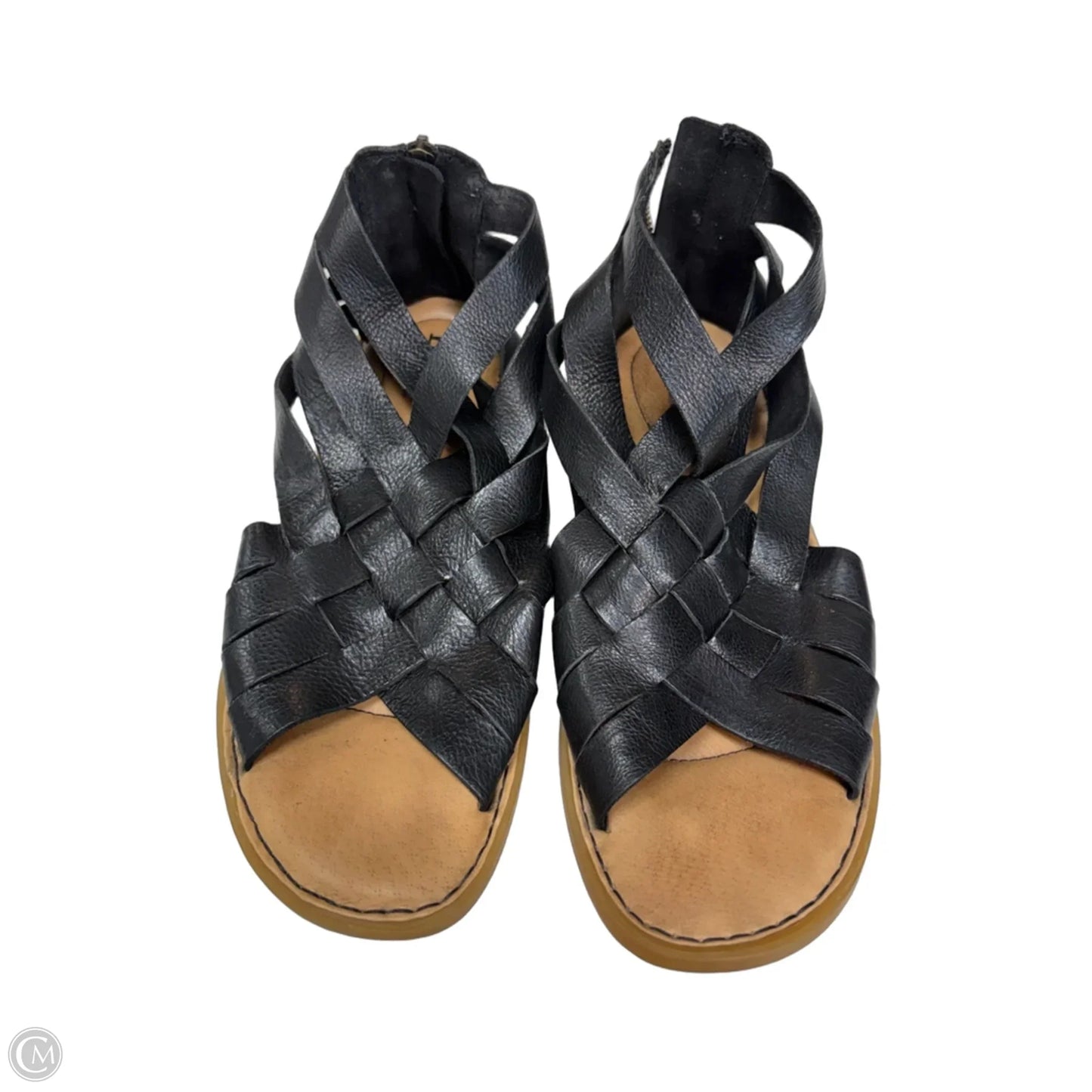 Sandals Flats By Born In Black, Size: 7