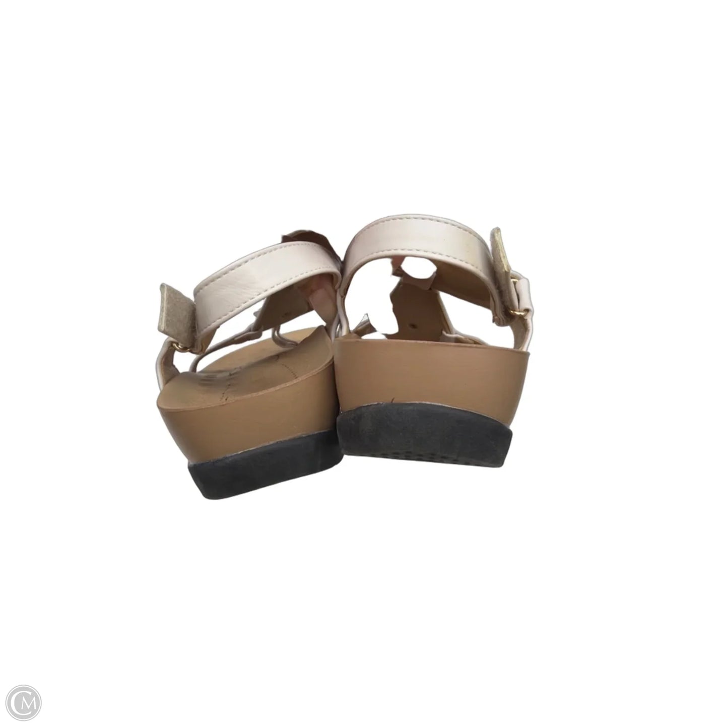 Sandals Heels Platform By Clothes Mentor In White, Size: 9