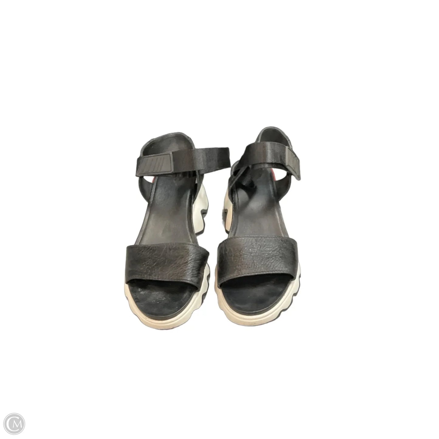 Sandals Heels Platform By Sorel In Black, Size: 9.5