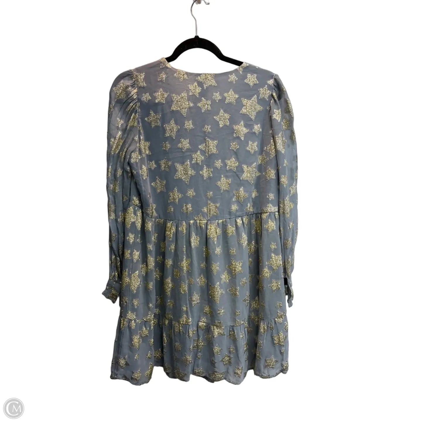 Dress Party Midi By Loft In Gold & Grey, Size: S