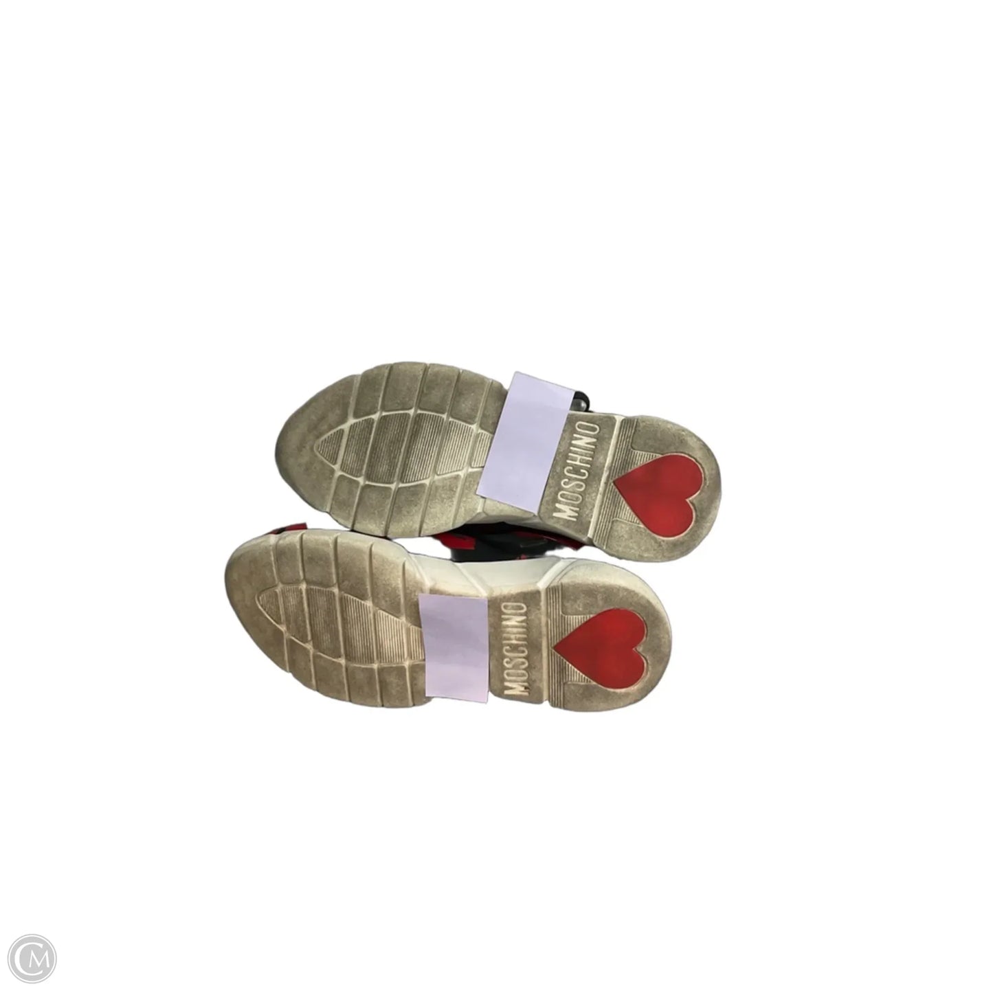 Shoes Sneakers By Love Moschino In Black & Red, Size: 8
