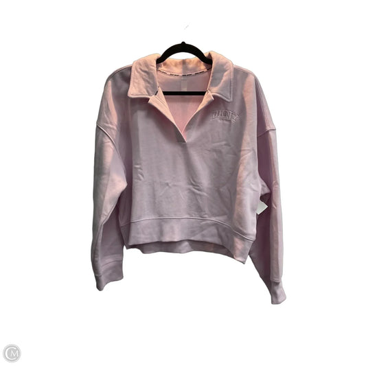Athletic Sweatshirt Collar By Dkny In Purple, Size: L