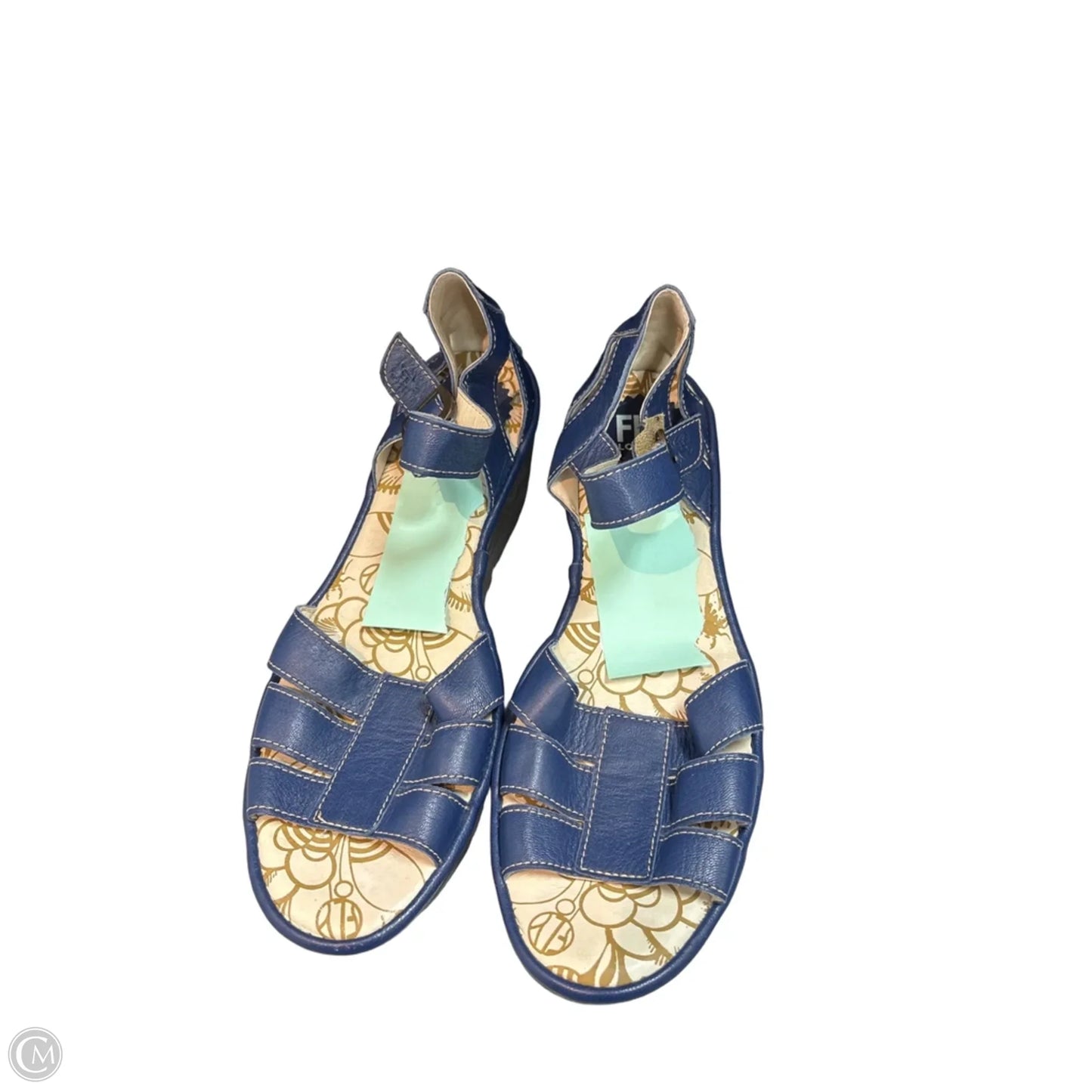Shoes Heels Wedge By Fly London In Blue, Size: 10