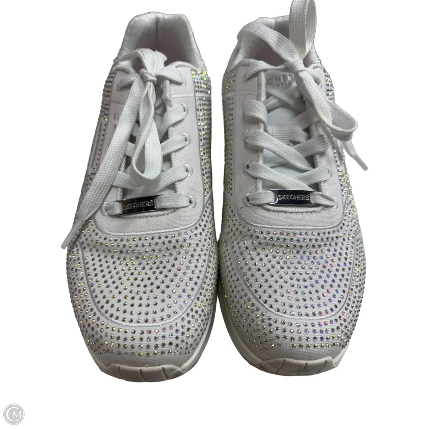 Shoes Sneakers By Skechers In White, Size: 7.5